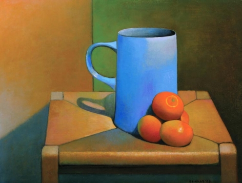 DAMIANO-Frank_Tangerines_on_a_Stool_oil on canvas