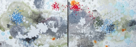 PATTERSON-Heather_Uncharted Territory (diptych)_30x84_mixed media on panel_s