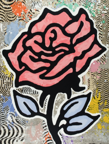 BAECHLER-Donald_Red Rose_28-color silkscreen on museum board_40x31 inches