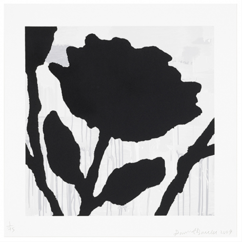 BAECHLER-Donald_Flower Study, 2_8-color- silkscreen with flocking_58x58_sold