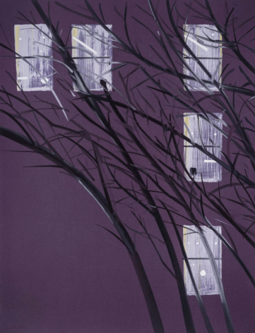 KATZ-Alex_Purple Wind_22-color silkscreen on paper_72x55 inches