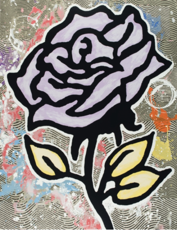 BAECHLER-Donald_Violet Rose_28-color silkscreen on museum board_40x31 inches